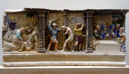 Passion of Christ, predella from the Mosteiro de Celas, by Joao de Ruao, 1530-1540 - Museu Nacional de Machado de Castro - Coimbra, Portugal -DSC09944