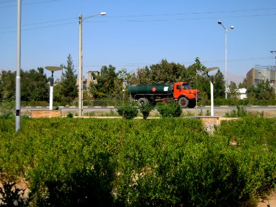 Passing trucks - Road 44 east of Iran - near Simorgh Culture house - Nishapur 4