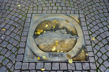 Płock - sister city markers - Darmstadt, Germany - DSC09915