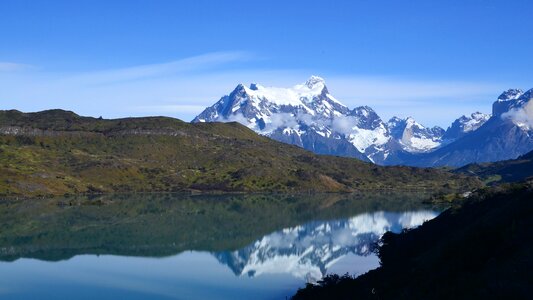 Chile lake south america