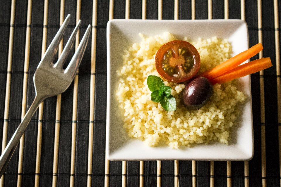 Carrot fork food mint