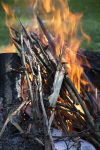 Heat fireplace blaze flame photo