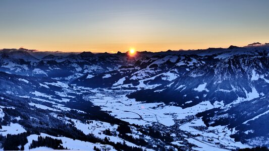 Sunrise high salve austria morning mood most mountain photo