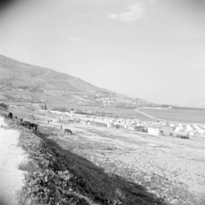 Overzicht van het vluchtelingen kamp Balata nabij Nablus, Bestanddeelnr 255-5750