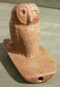 Owl effigy pipe, Hopewell people, Dayton Art Institute