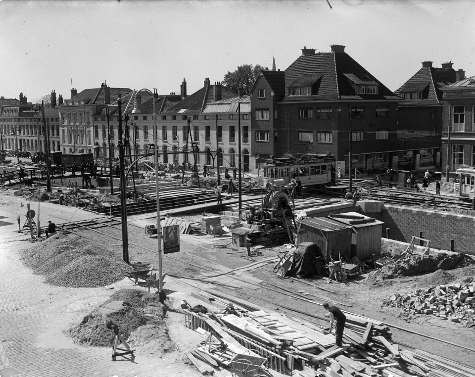 Overzicht werkzaamheden aan Javabrug Den Haag glasnegartief, Bestanddeelnr 903-9516