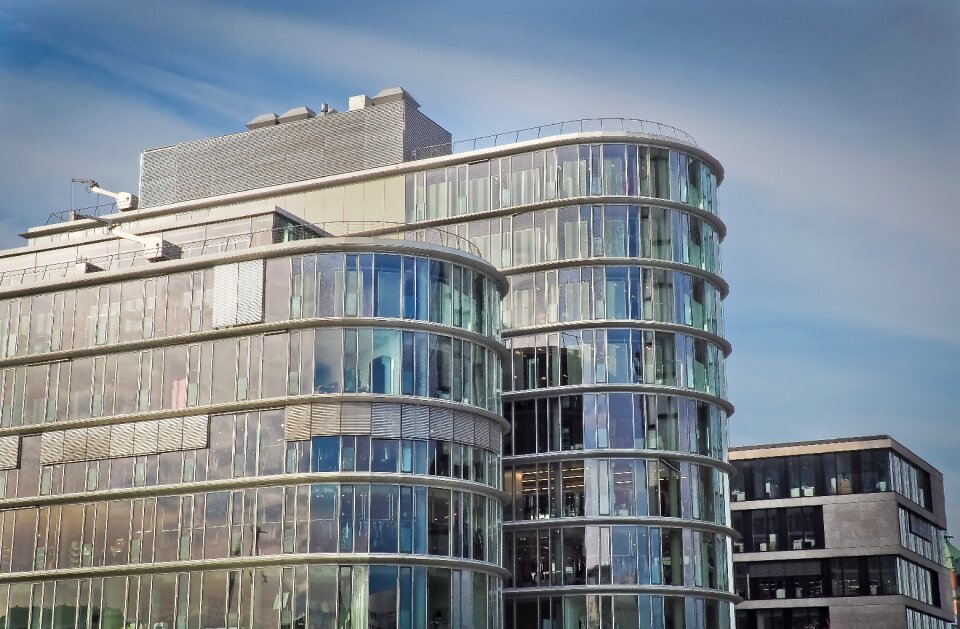 Modern facade sky