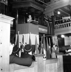 Padvindersherdenking t.g.v. de geboortedag van Lord Robert Baden Powell in de Ev, Bestanddeelnr 901-5046