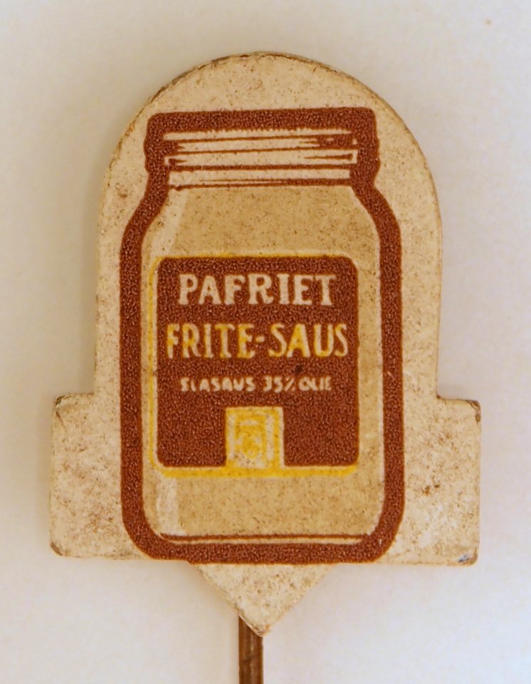 Pafriet Frite-saus, reclame speldje