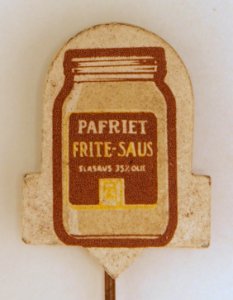 Pafriet Frite-saus, reclame speldje