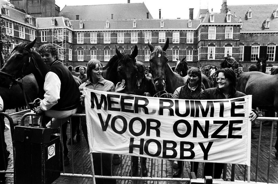 Paarden op Binnenhof ivm behandeling paardennota, Bestanddeelnr 930-8858