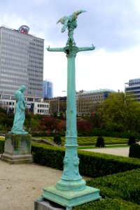 Owl by Victor Rousseau - Botanical Garden of Brussels - Brussels, Belgium - DSC06736