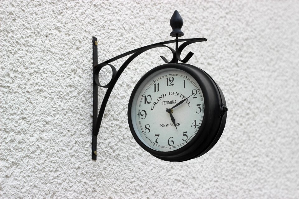 Pointer dials wall clock