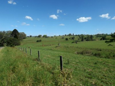 Paddocks along Kents Pocket Road at Templin Queensland