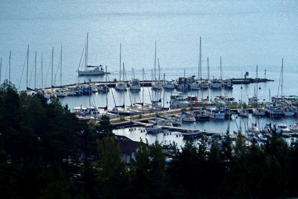 Padasjoki marina from Kullasvuori towers