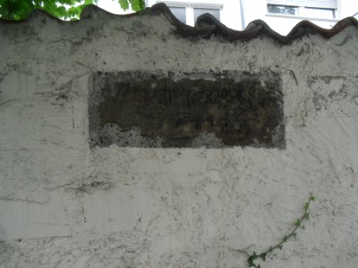 Paderborn - Collegium Liborianum - Inschrift östliche Mauer