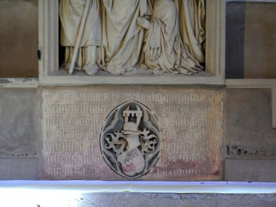 Paderborn - Dom, Epitaph Wilhelm von Westphalen - Inschrift