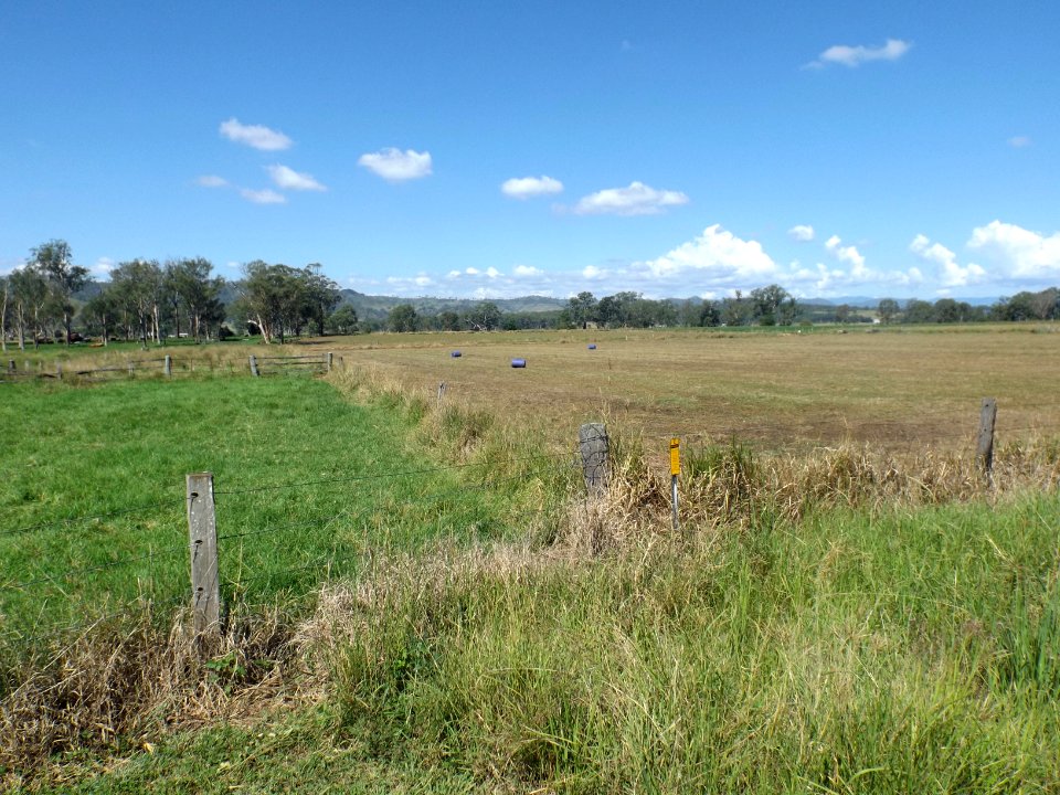 Paddocks along Round Mountain Road at Laravale, Queensland