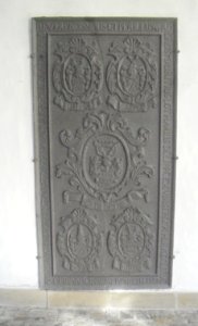Paderborn - Dom - Grabplatte Moritz Lothar von der Lippe