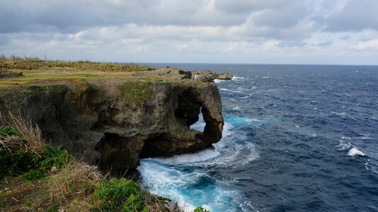 Cliff beach okinawa prefecture