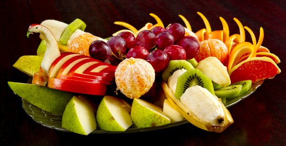 Apples citrus grapes