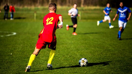 Soccer duel opponents photo