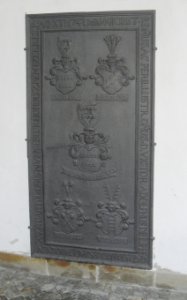 Paderborn - Dom - Grabplatte Victor Adolph von der Lippe