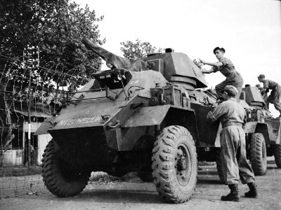 Padang. Van 12 tm 15 juli vierde het 5e Eskadron Pantserwagens van het Regiment, Bestanddeelnr 14027