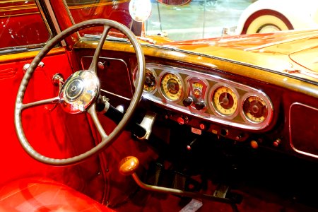 Packard Eight dashboard - Automobile Driving Museum - El Segundo, CA - DSC02240