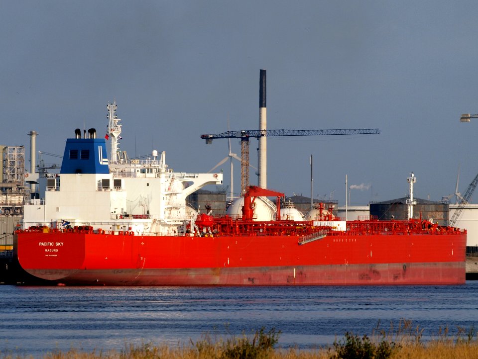 Pacific Sky - IMO 9408554 - Callsign V7RA9 Pic1 05July2009, Port of Rotterdam