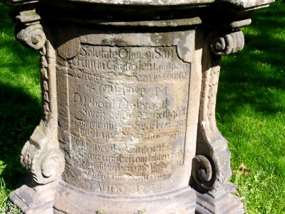 Paderborn - Bildstock am Rosentor - Inschrift