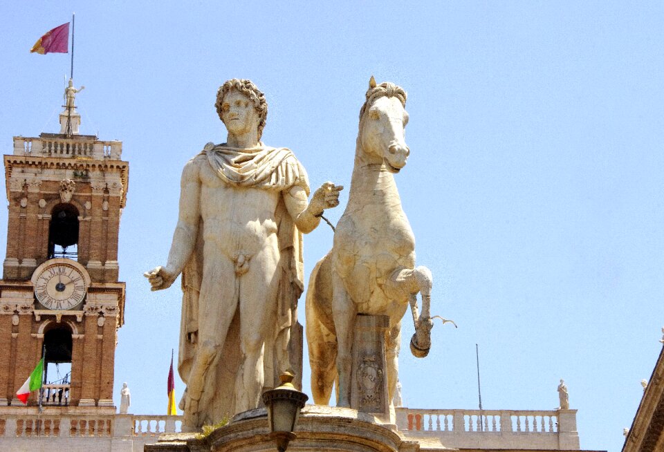 Horse marble antique