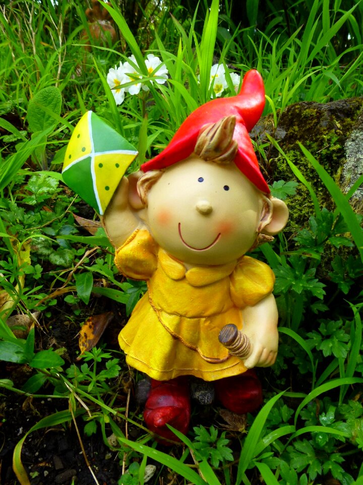 Cute yellow playing