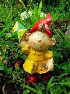 Cute yellow playing