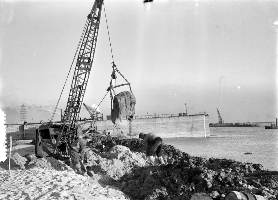 Ouwerkerk werkzaamheden caisons, Bestanddeelnr 906-0992