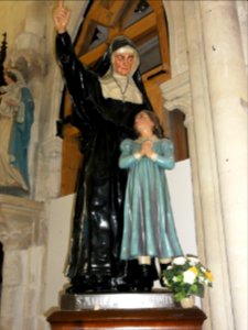 Ourville-en-Caux (Seine-Mar.) église Notre-Dame-de-l'Assomption, statue (12) Sainte-Marie-Madeleine Postel