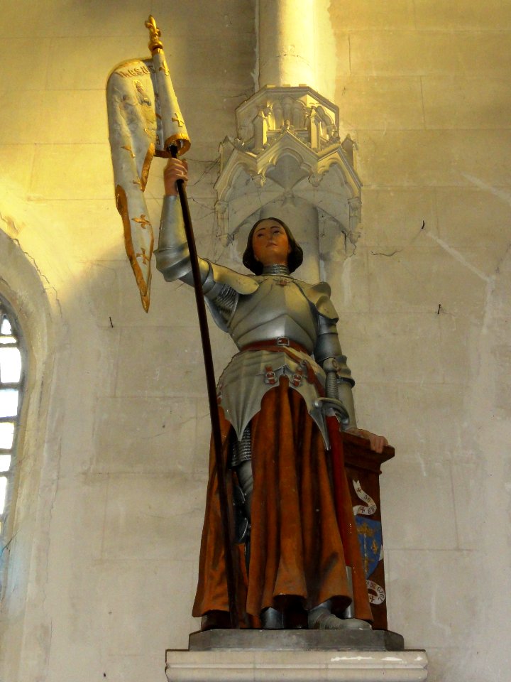 Ourville-en-Caux (Seine-Mar.) église Notre-Dame-de-l'Assomption, statue (16) Jeanne d'Arc
