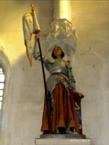 Ourville-en-Caux (Seine-Mar.) église Notre-Dame-de-l'Assomption, statue (16) Jeanne d'Arc