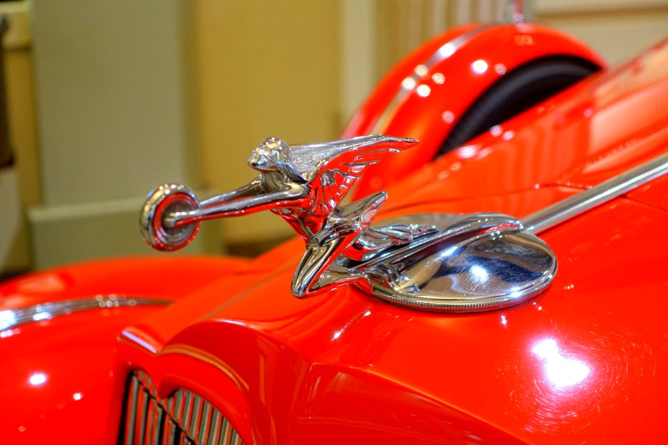 Packard Eight ornament - Automobile Driving Museum - El Segundo, CA - DSC02230