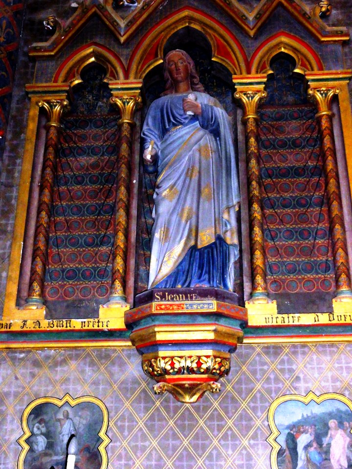 Ourville-en-Caux (Seine-Mar.) église Notre-Dame-de-l'Assomption, statue (04) Saint Jean l'évangéliste