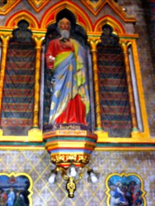 Ourville-en-Caux (Seine-Mar.) église Notre-Dame-de-l'Assomption, statue (01) Saint Joachim