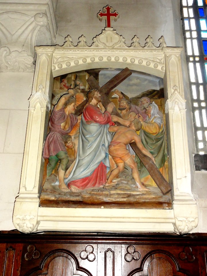 Ourville-en-Caux (Seine-Mar.) église, chemin de croix station 02