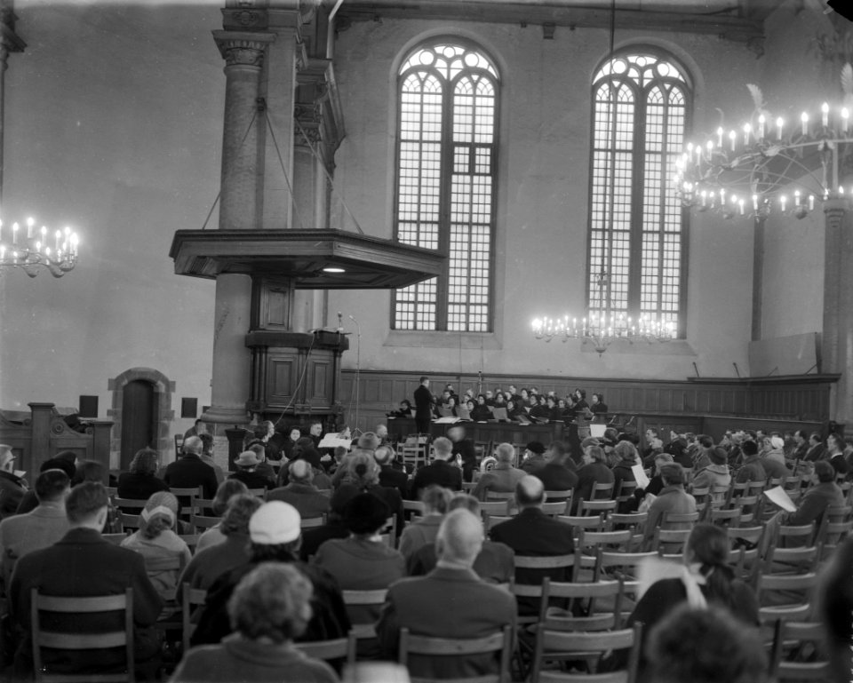Paasjubel in de Noorderkerk op de Noordermarkt te Amsterdam, Bestanddeelnr 909-4649