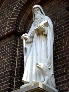 Overasselt (Gld, NL) statue of St.Antonius