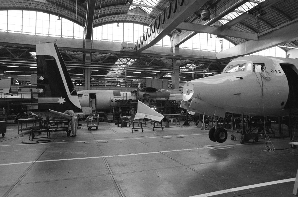 Overdracht 1e Fokker-50 aan DLT ( West Duitsland ) produktielijn Fokker-50, Bestanddeelnr 934-0468