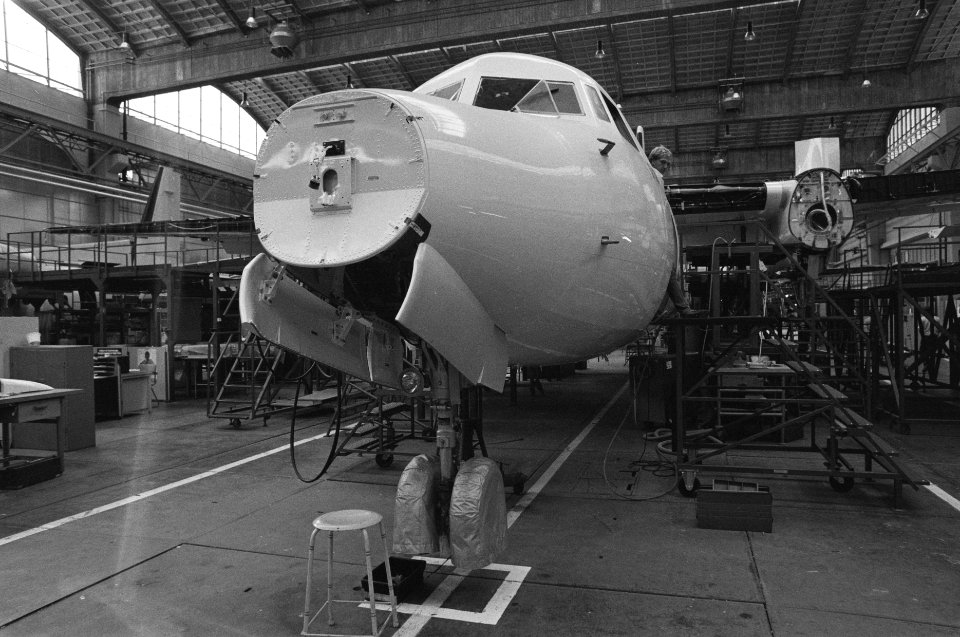 Overdracht 1e Fokker-50 aan DLT ( West Duitsland ) produktielijn Fokker-50, Bestanddeelnr 934-0470
