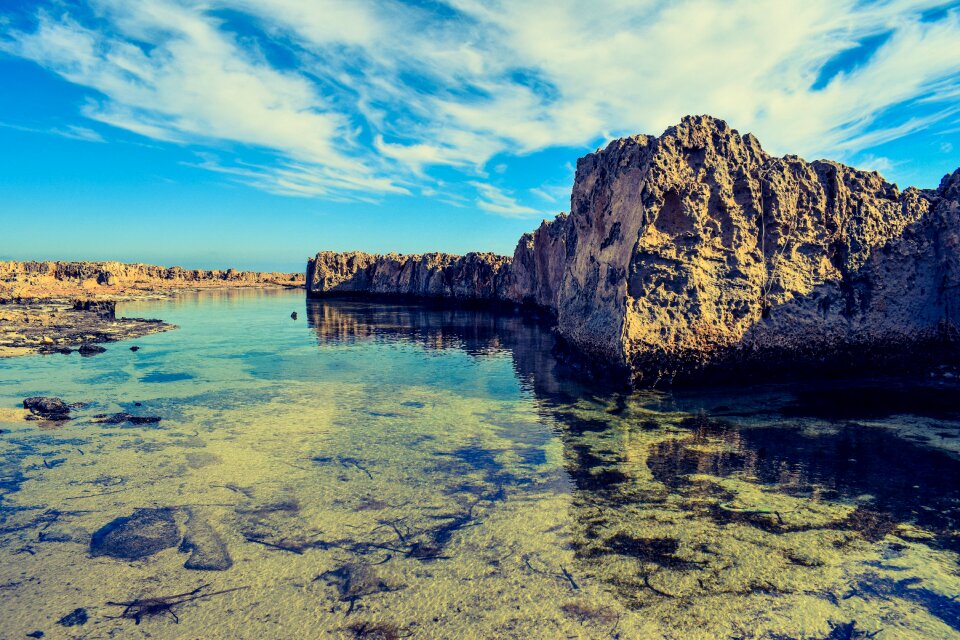 Rocky coast nature sky