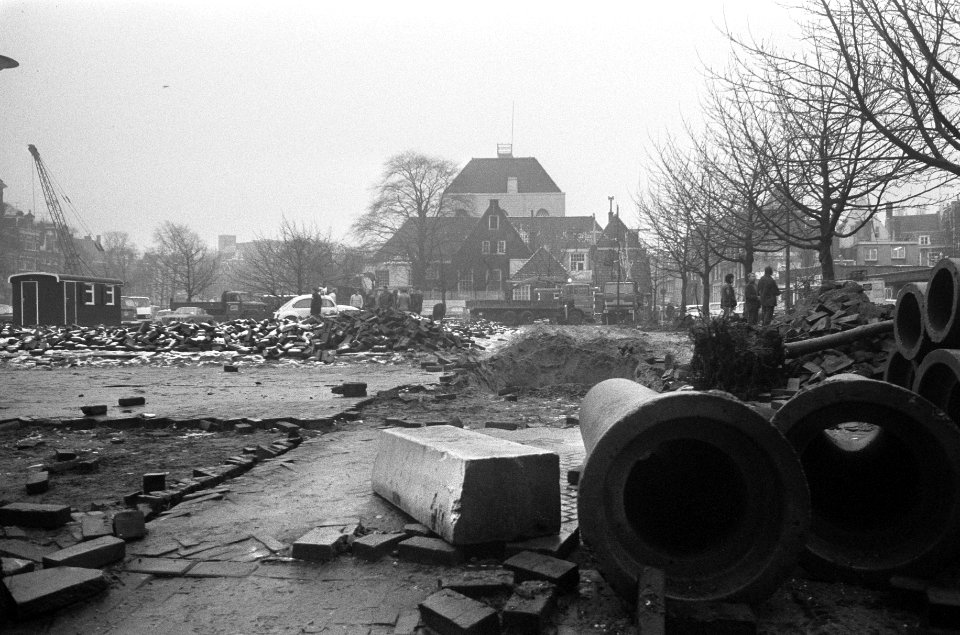 Overzicht van de werkzaamheden op het Amstelveld, Bestanddeelnr 926-8657
