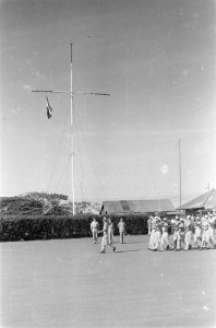 Overdracht van het commando over het vliegveld Kemajoran door de RAF aan het Ned, Bestanddeelnr 94-4-6