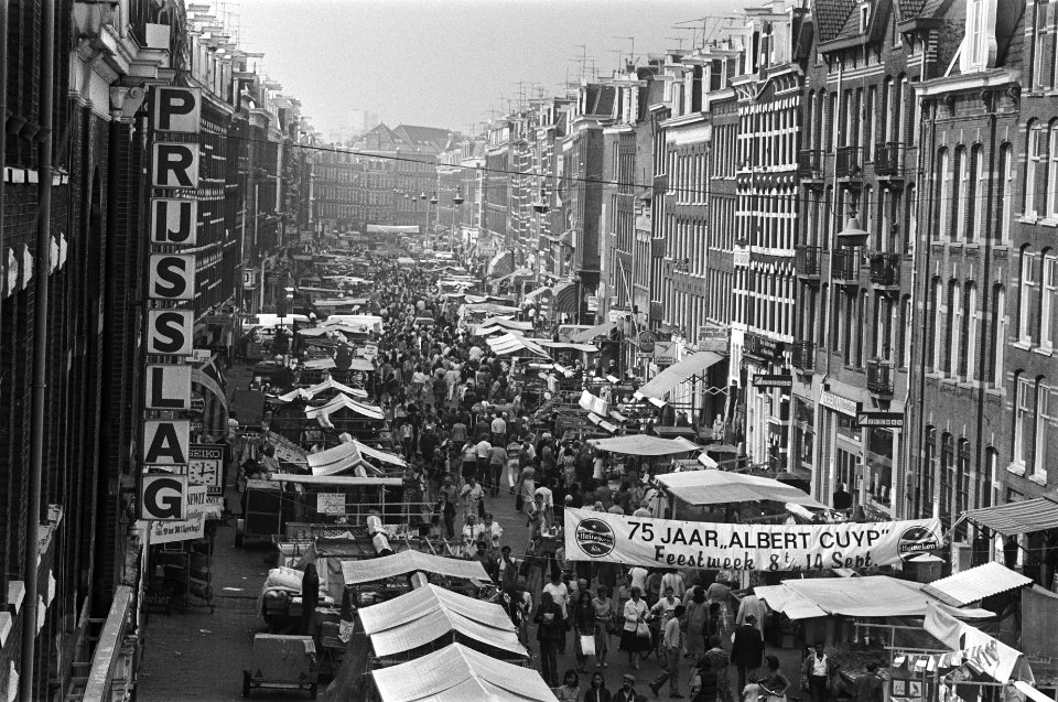 Overzicht Albert Cuyp markt richting Ferdinand Bolstraat, Bestanddeelnr 931-0032